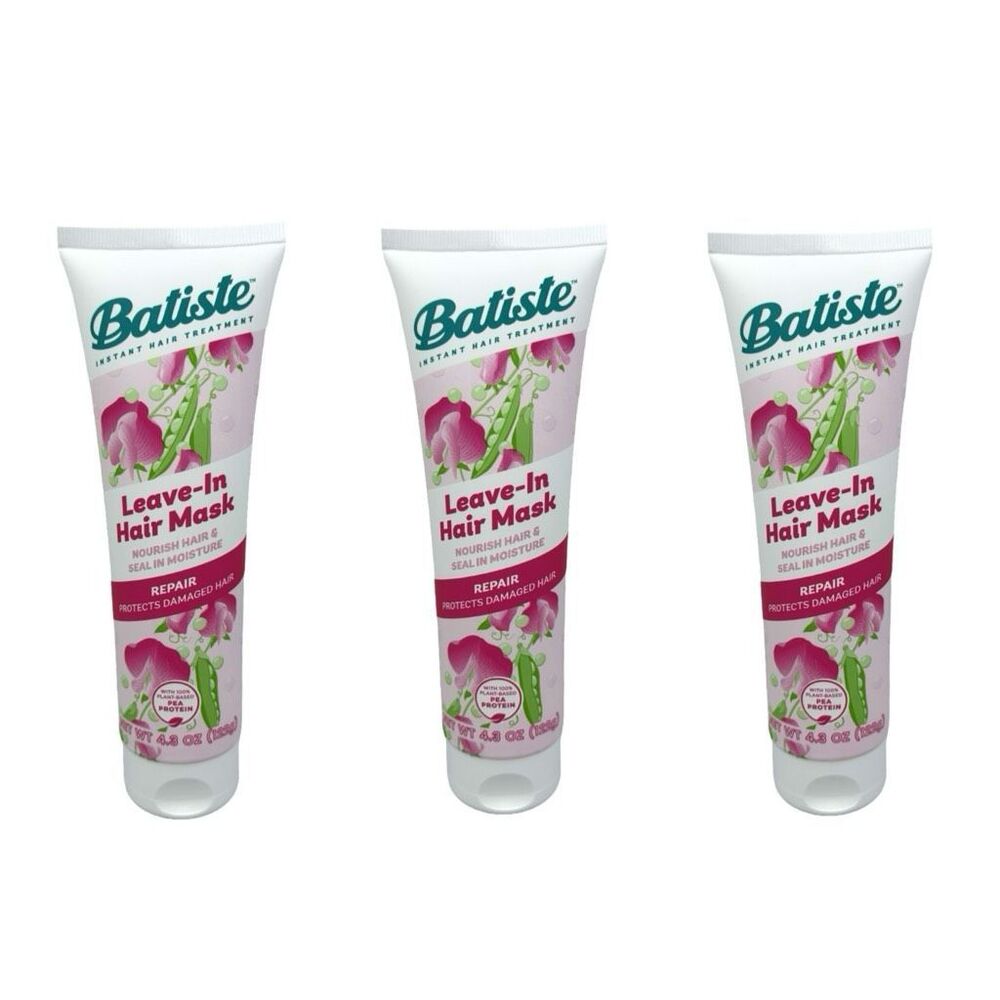Batiste Leave-In Hair Mask Repair Protects Damaged Hair - 3 Pack - 4.3 oz x 3